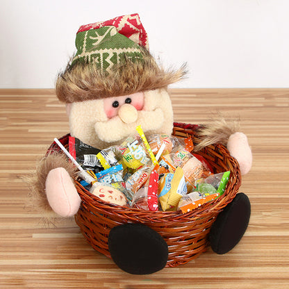 New Christmas Candy Basket Tabletop Decorations