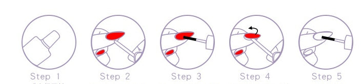 Black And White Long Nails Removable Nail Tip