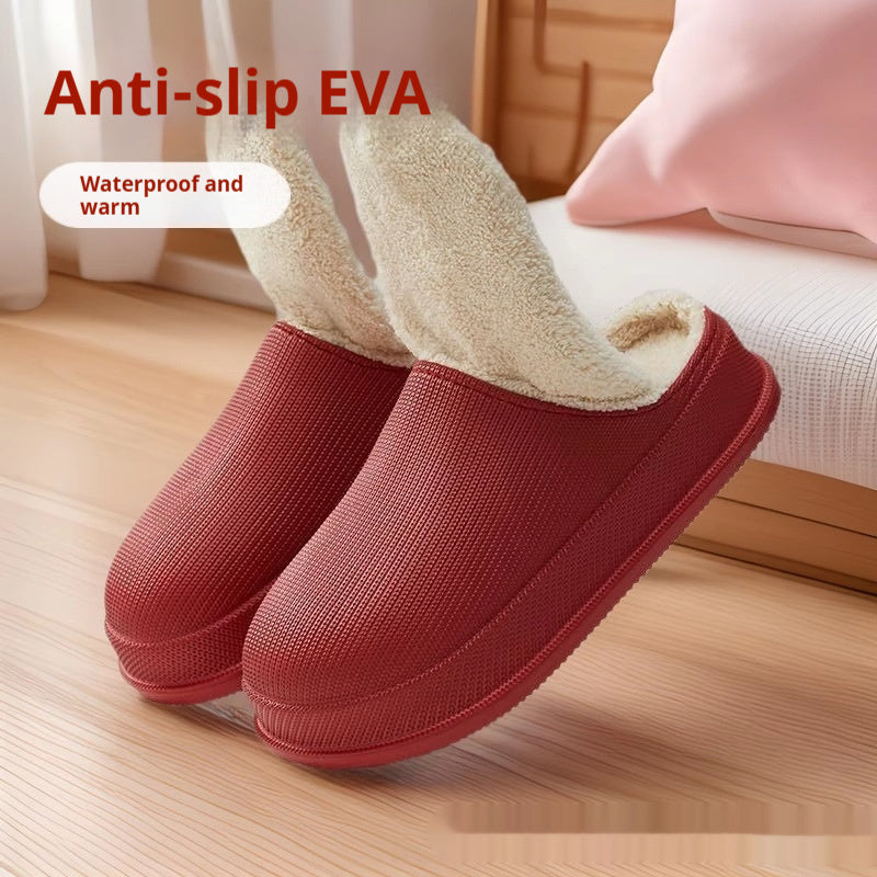EVA Autumn And Winter Warm Waterproof Toe Cap Shock Absorption Thick Cotton Shoes