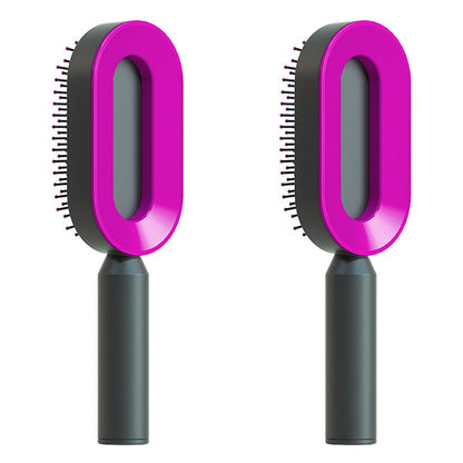 Self Cleaning Hair Brush One-key Airbag Massage