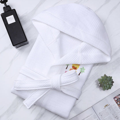 Children's Cartoon Cotton Bathrobe Boys Girls Nightgown