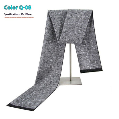 Men's Winter Warm Striped Business Scarf