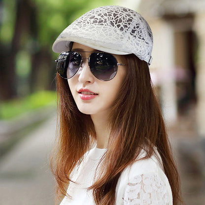 Lace Hard Gauze Beret Children's Casual Sun Hat