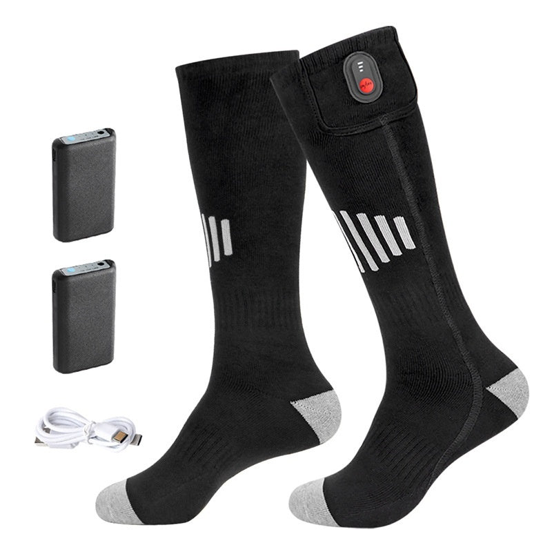 Electric Heating Pure Cotton Skiing Warm-keeping Socks