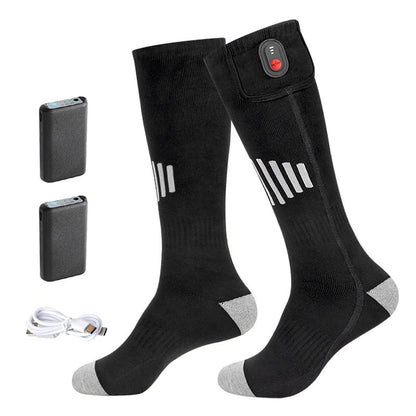 Electric Heating Pure Cotton Skiing Warm-keeping Socks
