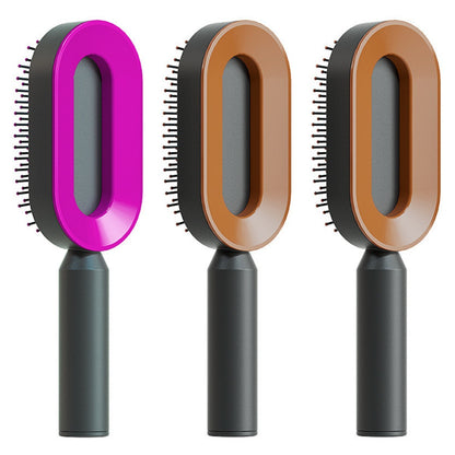 Self Cleaning Hair Brush One-key Airbag Massage