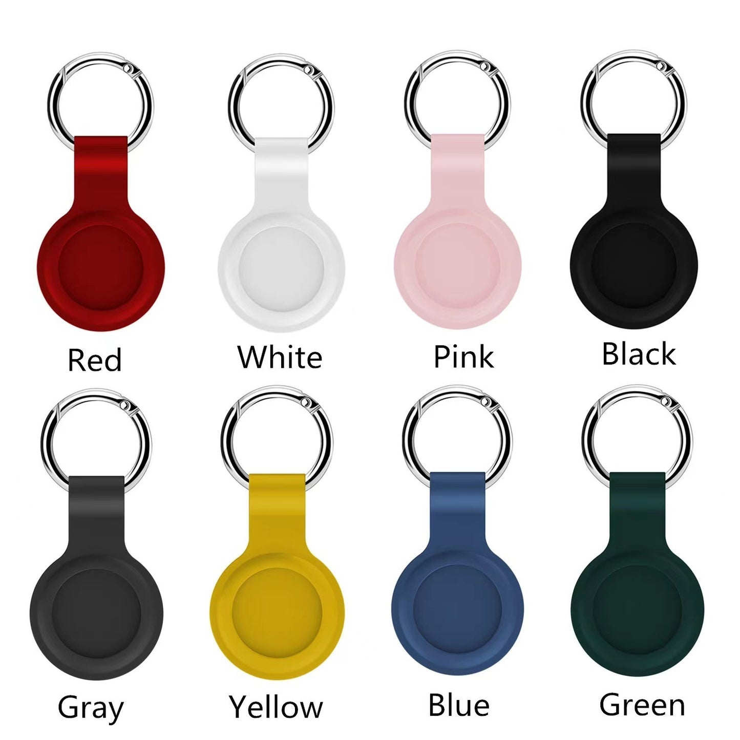 Suitable For Airtag Locator Tracker Anti-lost Keychain Waterproof Silicone Protective Case