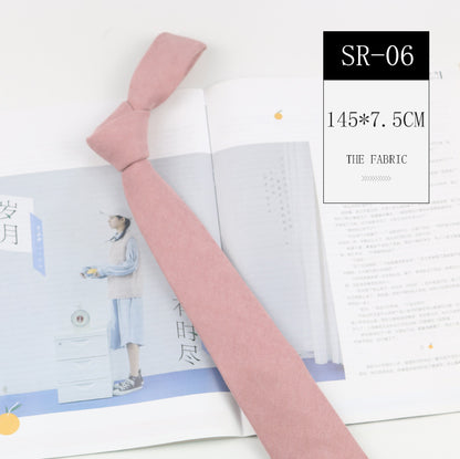 Korean Style Casual Suede Macaron 7cm Hand Tie