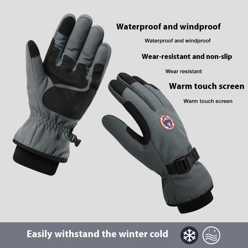 Winter Men's Warm Skiing Riding Gloves