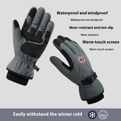 Winter Men's Warm Skiing Riding Gloves