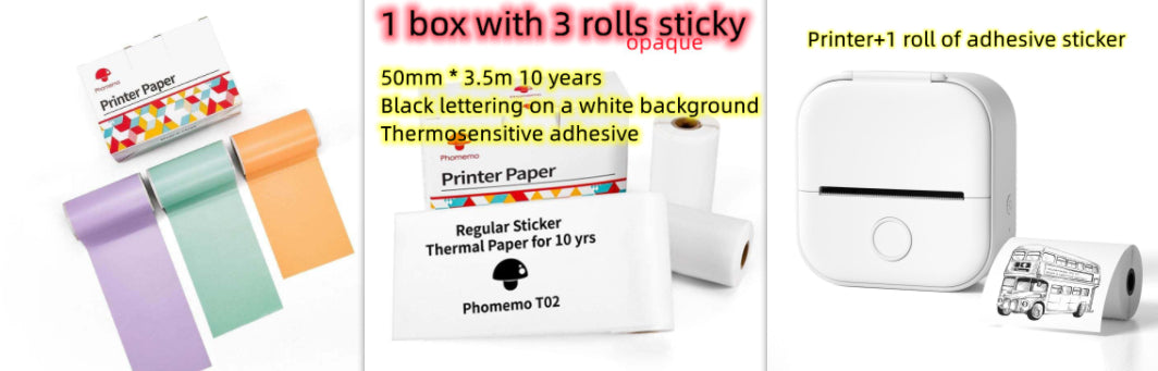 Mini Portable Thermal Label Printer - Ideal for Students and Price Tags