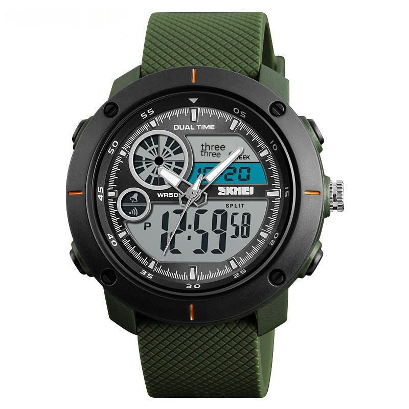 Waterproof Double Display Sports Watch