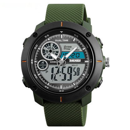Waterproof Double Display Sports Watch