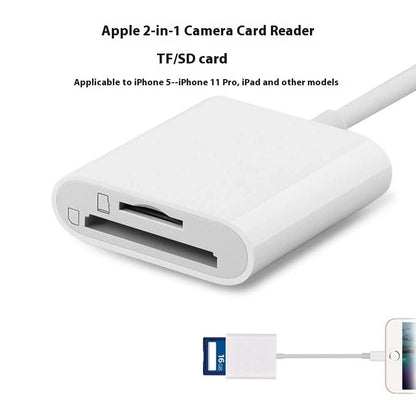 Mobile Phone Camera Card Reader Adapter OTG Data Cable