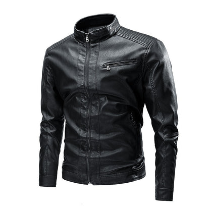Motorcycle Retro Fashion Leather Jacket Coat
