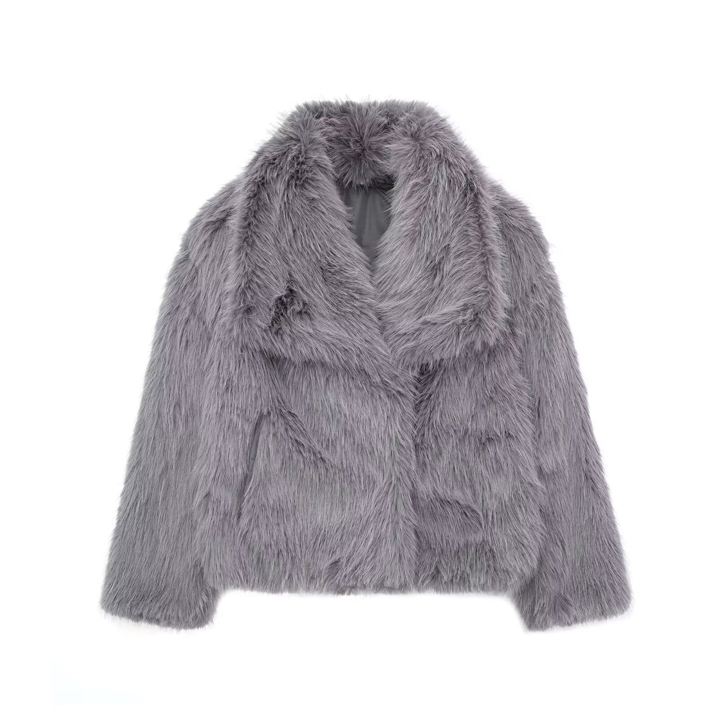 Women's Faux Fox Fur Jacket