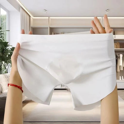 Summer Ice Silk Seamless One Piece Boxer Briefs