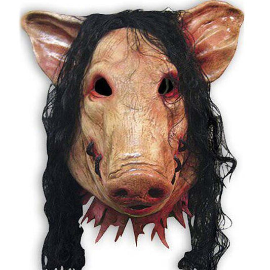 Chainsaw Pig Mask with Hair