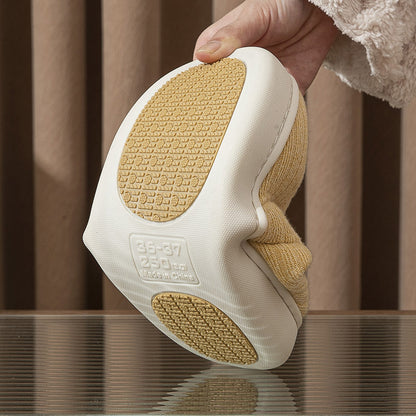 Elderly Non-slip Cotton Slippers Female Male