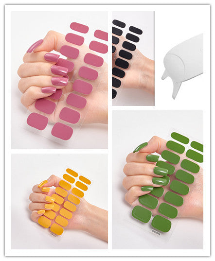 Waterproof Long Lasting Nail Stickers Letter Color