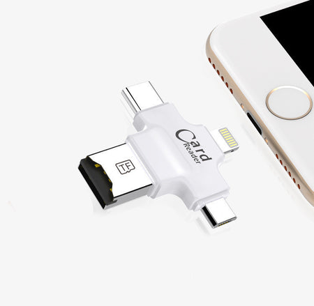 4-in-1 Mobile Phone Card Reader