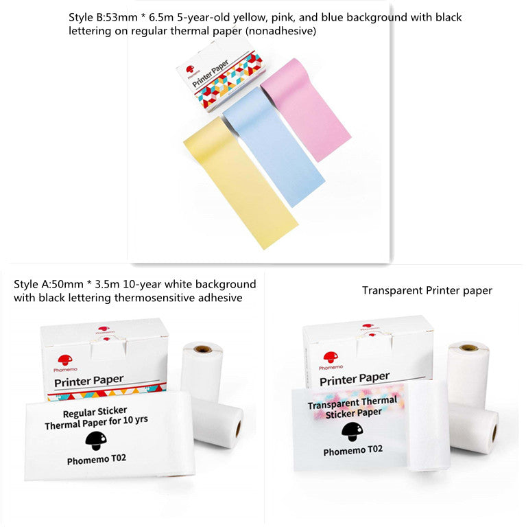 Mini Portable Thermal Label Printer - Ideal for Students and Price Tags
