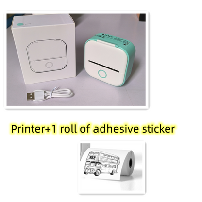 Mini Portable Thermal Label Printer - Ideal for Students and Price Tags