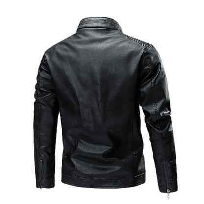 Motorcycle Retro Fashion Leather Jacket Coat