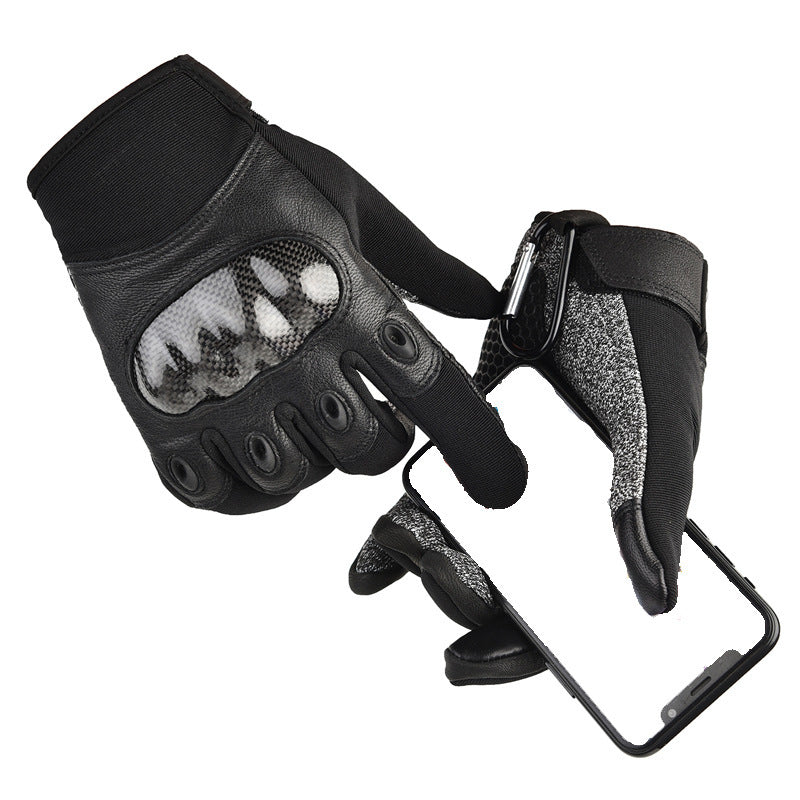 Carbon Fiber Shell Cut-resistant Tactical Training Gloves