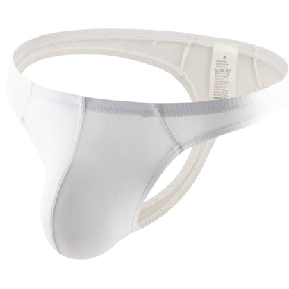 Men's Ice Silk Transparent Stretch Tight Silky T-shaped Panties Big Bag Sexy Comfortable Underwear