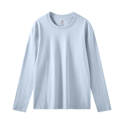 Cotton Long Sleeve Loose Pure White Casual Top