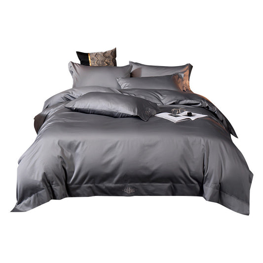 Pure Color Cotton Bed Sheet Set