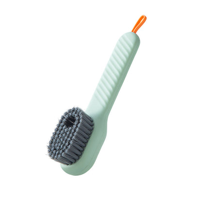 Multifunctional Soft-Bristled Shoe and Clothing Brush with Long Handle