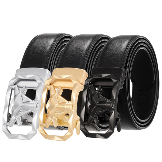 Fashion Men's Leather Belt Alloy Buckle