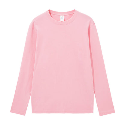 Cotton Long Sleeve Loose Pure White Casual Top