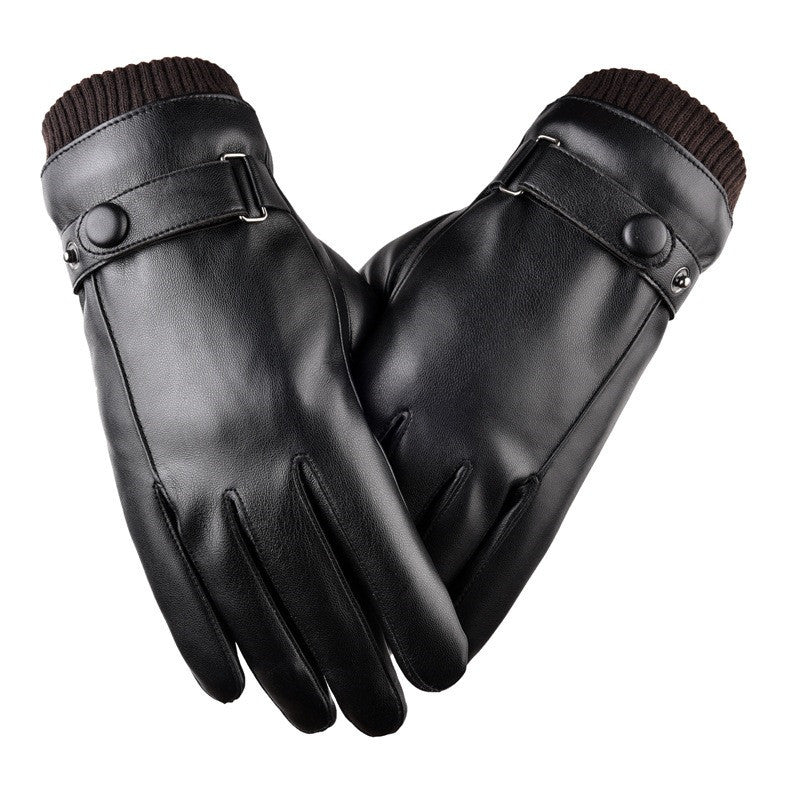 Autumn and Winter Warm Touch Screen Fleece-lined Gloves