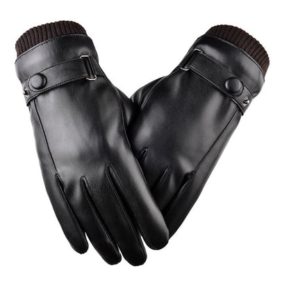 Autumn and Winter Warm Touch Screen Fleece-lined Gloves