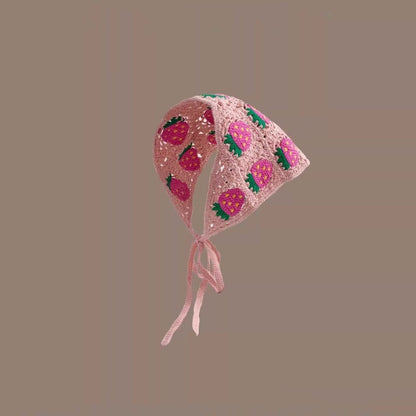 Hand-Knitted Triangular Headcloth Sweet Style