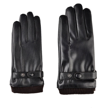 Autumn and Winter Warm Touch Screen Fleece-lined Gloves