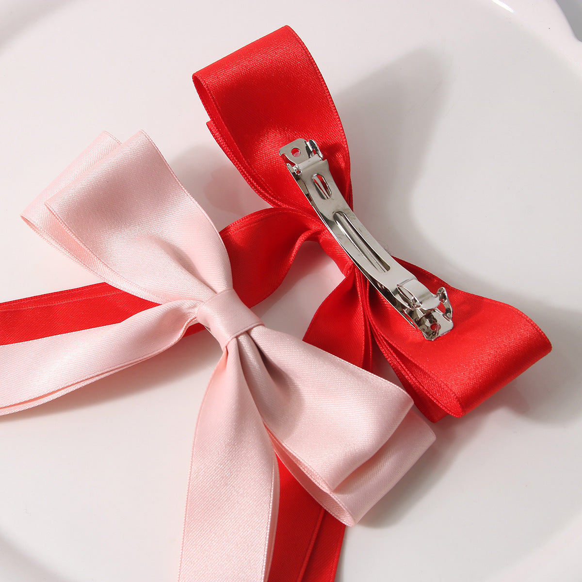Sweet Double Ribbon Hairpin - Long Bow Clip