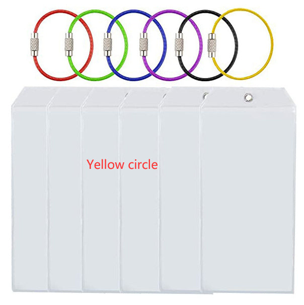 Luggage Label Vertical Transparent Sealed Waterproof ID Card Holder