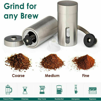 Hand Crank Conical Burr Coffee Grinder