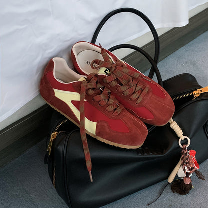 Genuine Leather Trend All-match Retro Casual Women's Shoes