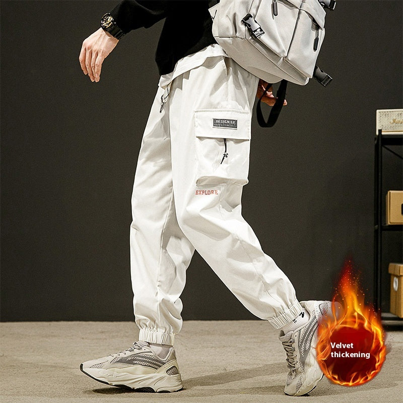Men's Loose Plus Size Sports Overalls Pants