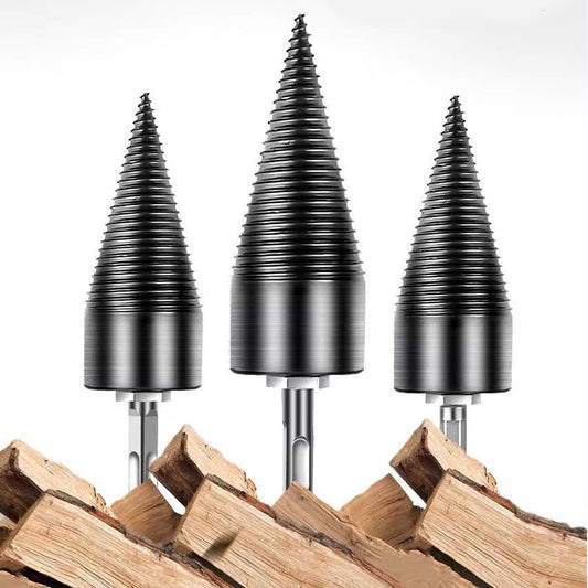 Wood Splitting Drill Bit Cone Firewood Breaker Tool