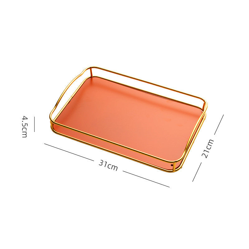 Household Rectangular Tea Tray Water Cup Storage