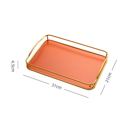 Household Rectangular Tea Tray Water Cup Storage