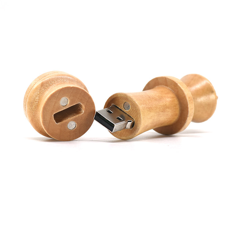 Wooden Chess King USB Drive