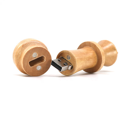Wooden Chess King USB Drive