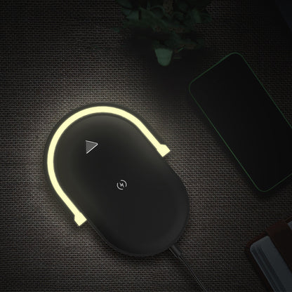 3 In 1 Foldable Wireless Charger Night Light 15W
